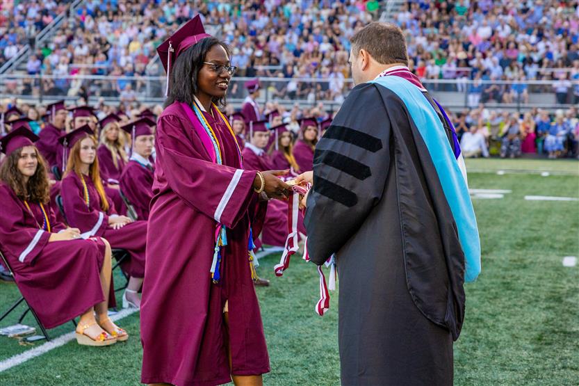 Students celebrate graduating